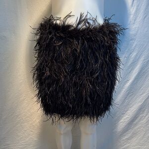 🆕 Club L London Black Feather Mini Skirt
